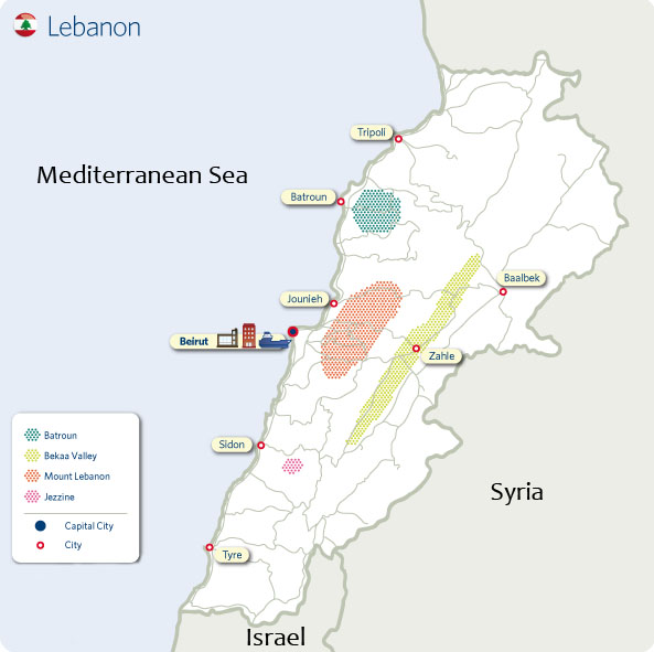 Musar: Lebanon Map